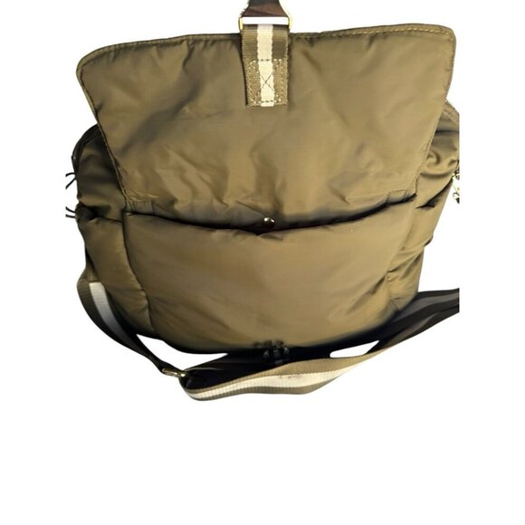 Tommy Bahama Go Everywhere Olive Green Cargo Tote Puffer Bag Detachable Strap - Picture 6 of 15